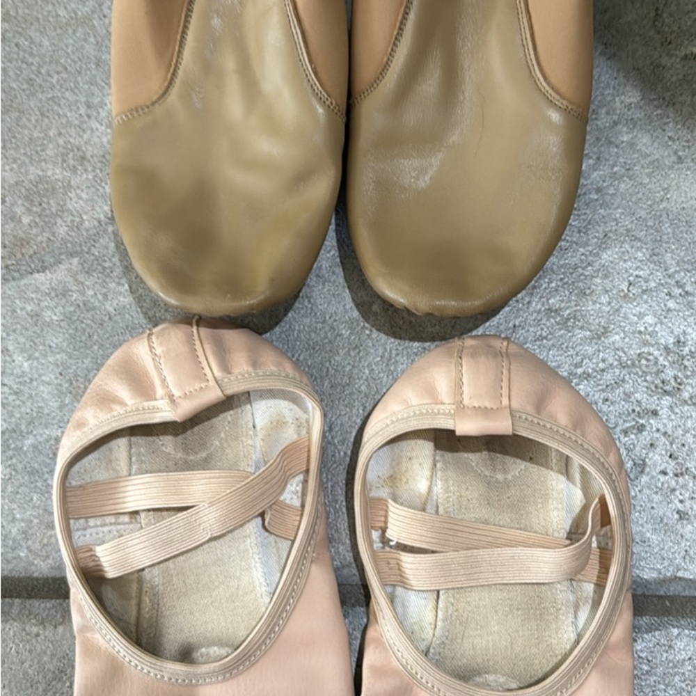 Tan and Beige Dance Shoes